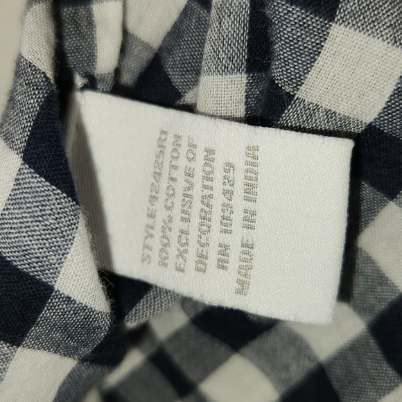 Intro Blouse Gingham Floral Embroidered Button Down Pocket Size PL Rockabilly - Picture 11 of 14